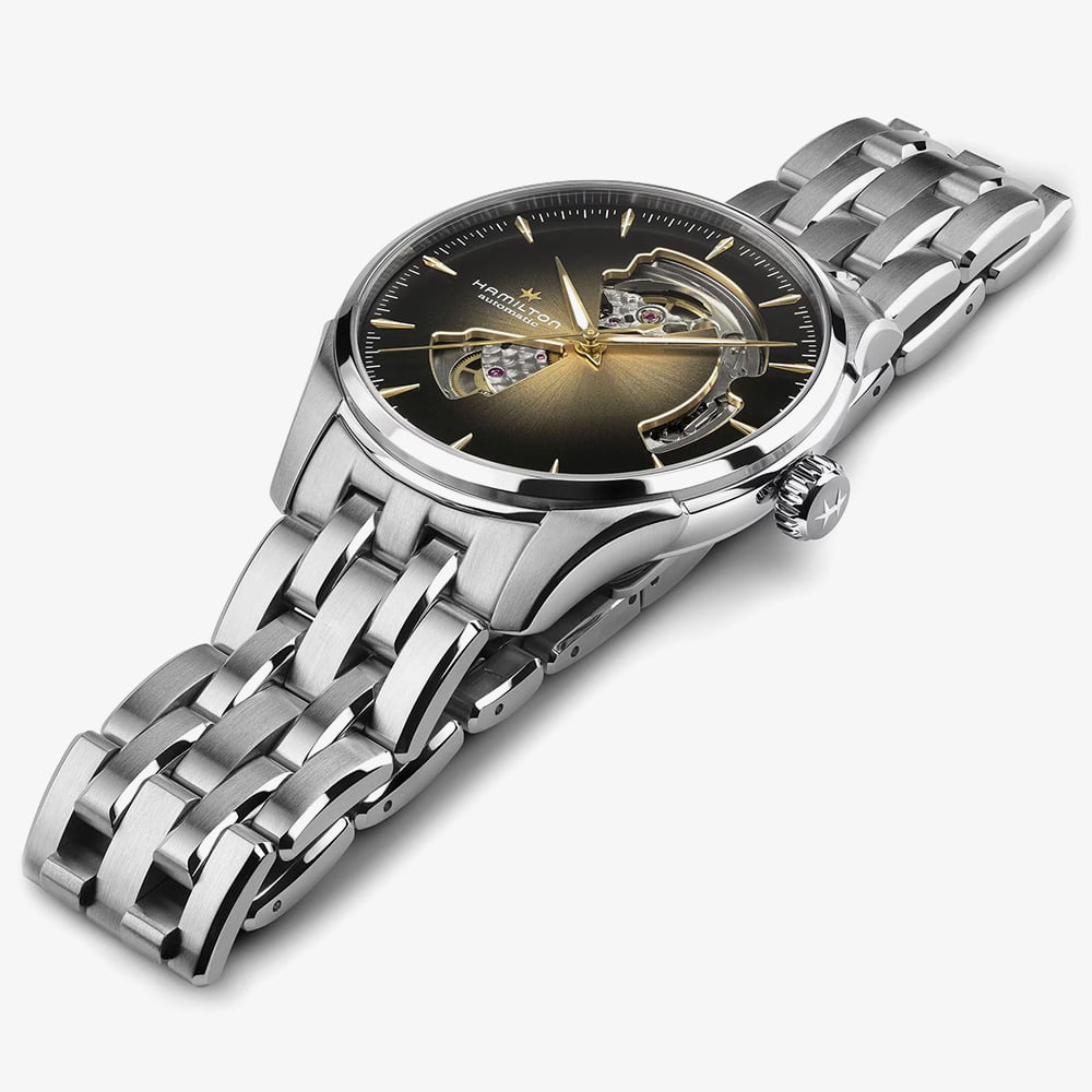 Hamilton Mens Jazzmaster Open Heart Auto 40mm Bracelet Watch H32675101
