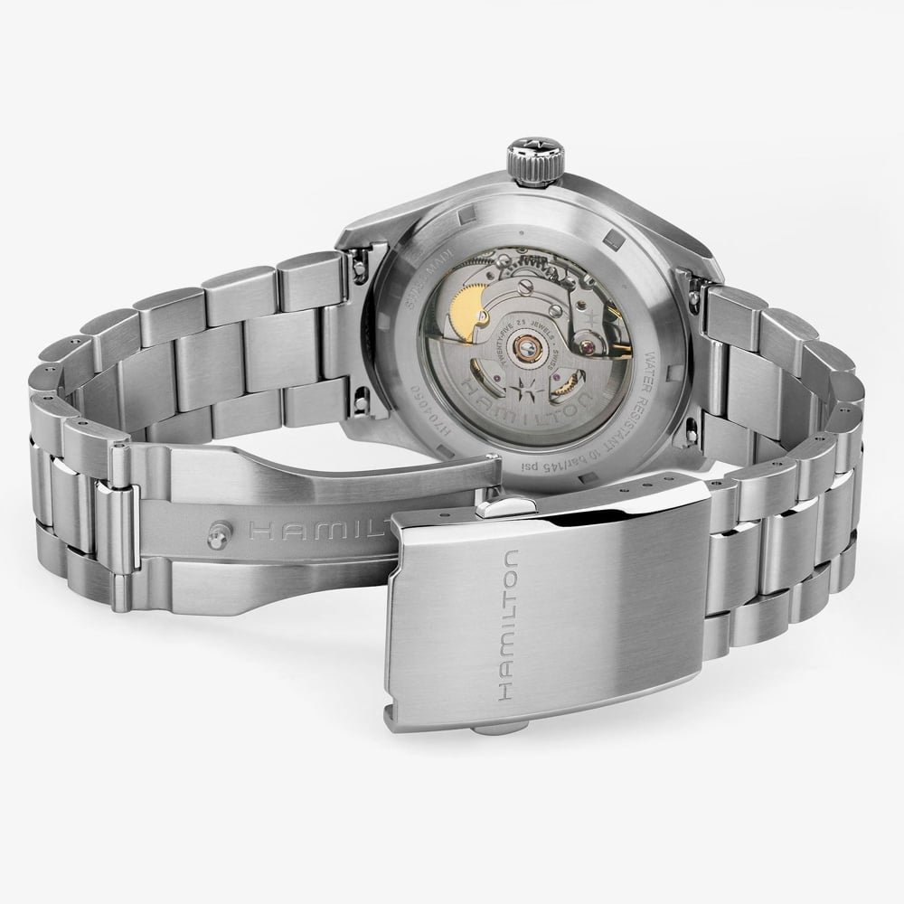 Hamilton Mens Khaki Field Murph Blue Dial Bracelet Watch H70405140