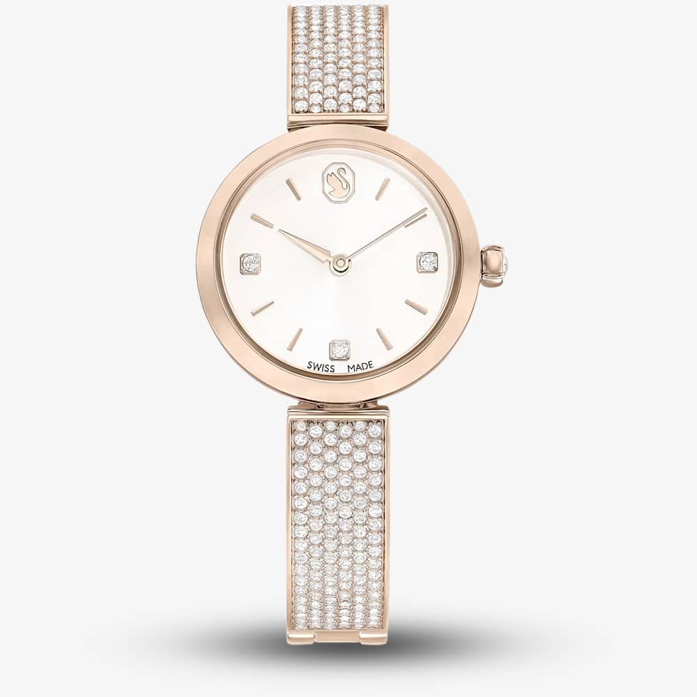 House of Watches - Swarovski Illumina Gold Tone Plated Champagne Crystal Watch 5671196