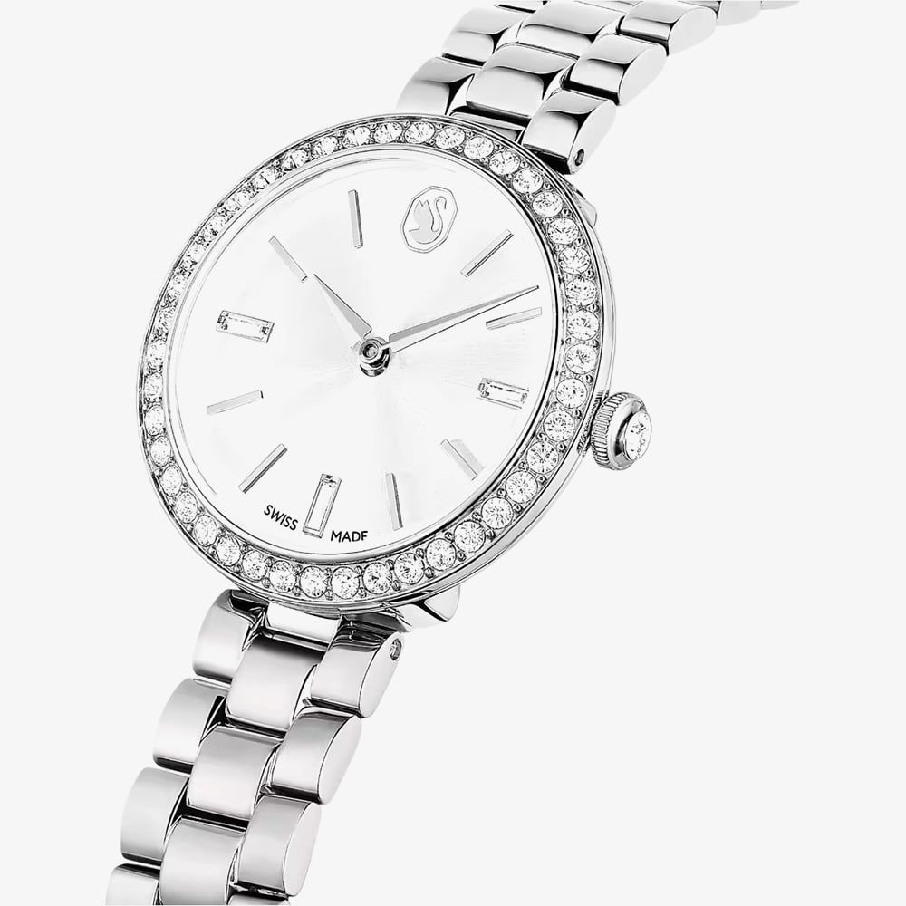 Swarovski Certa Silver Tone Crystal Watch 5672998