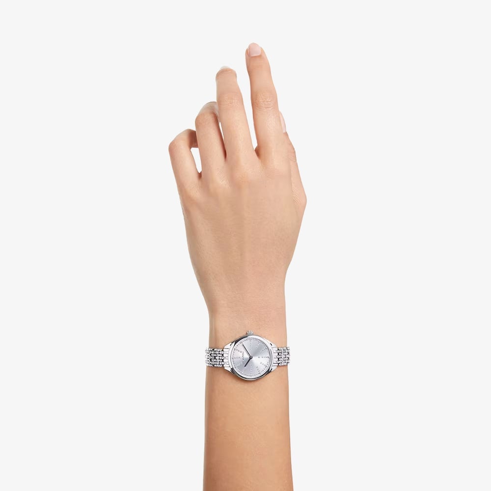 Swarovski Attract White Crystal Bracelet Watch 5742479
