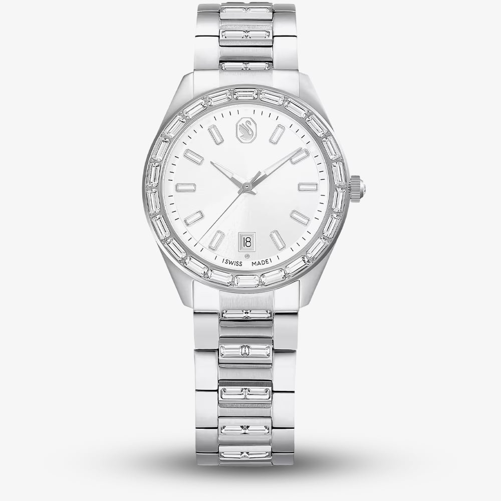 Swarovski Ladies Matrix Silver Dial Bracelet Watch 5734665