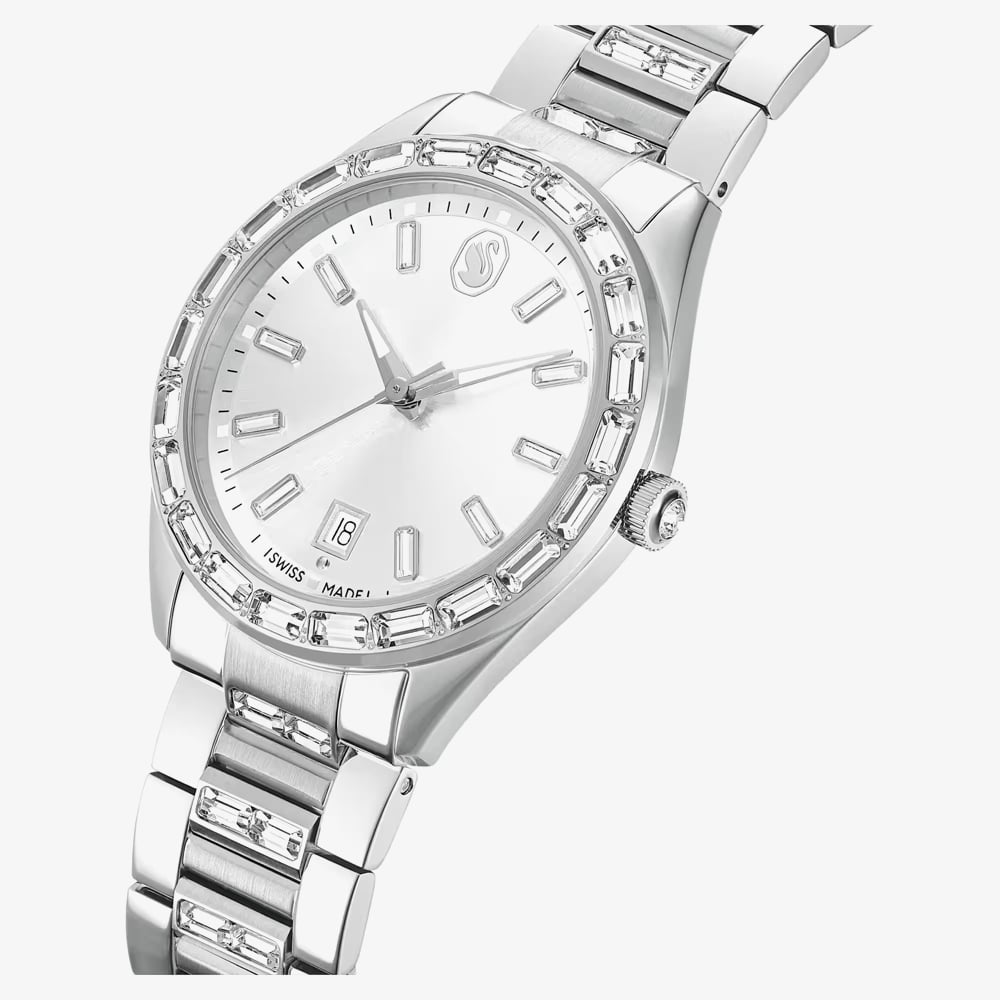 Swarovski Ladies Matrix Silver Dial Bracelet Watch 5734665