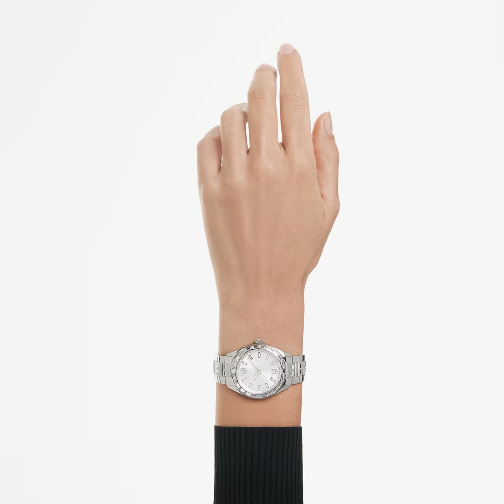 Swarovski Ladies Matrix Silver Dial Bracelet Watch 5734665