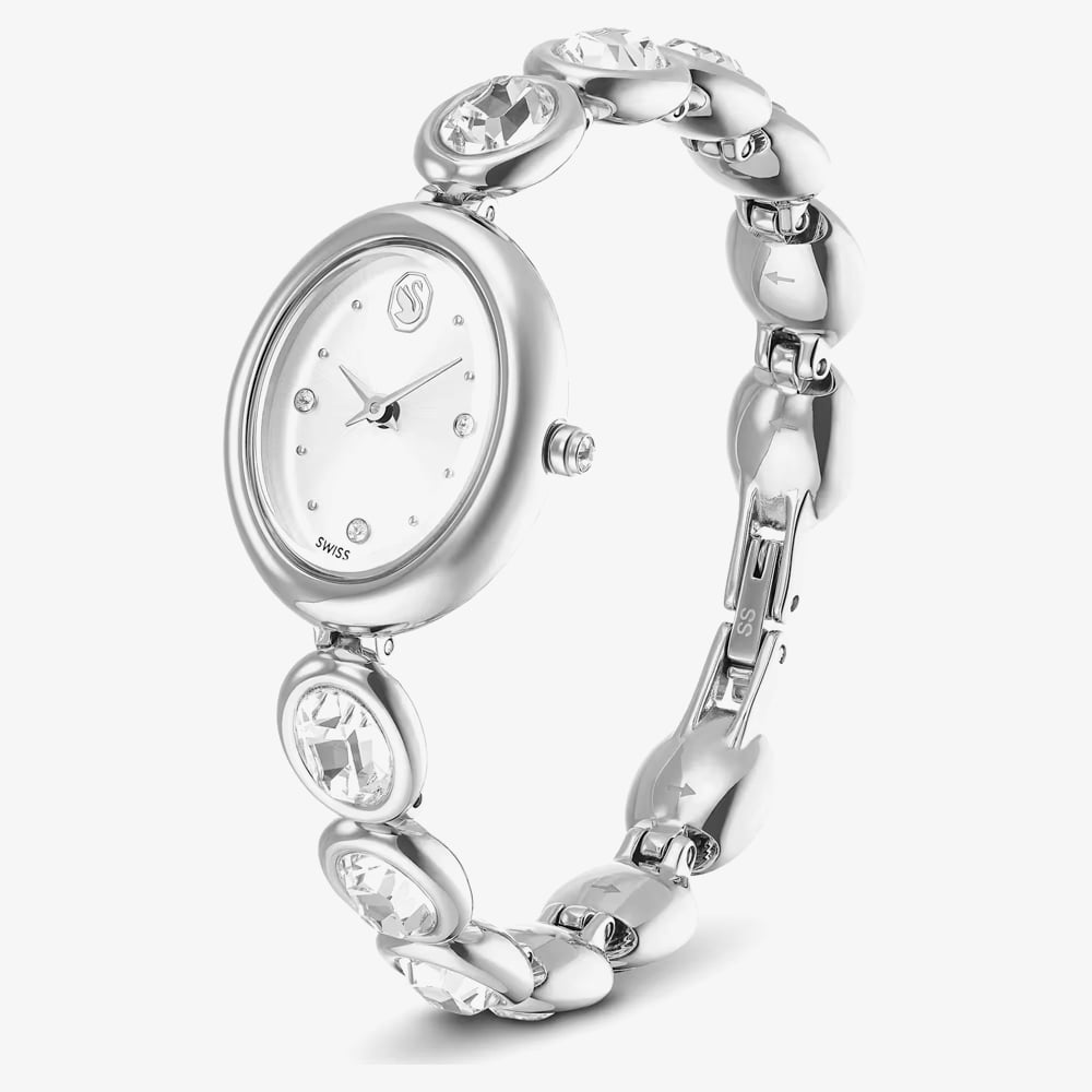 Swarovski Ladies Imber Oval White Dial Bracelet Watch 5740826