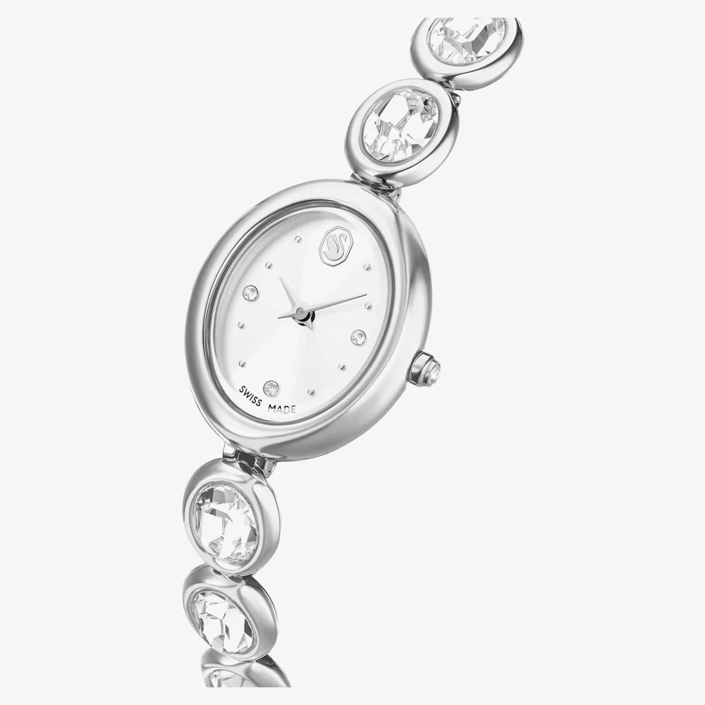 Swarovski Ladies Imber Oval White Dial Bracelet Watch 5740826