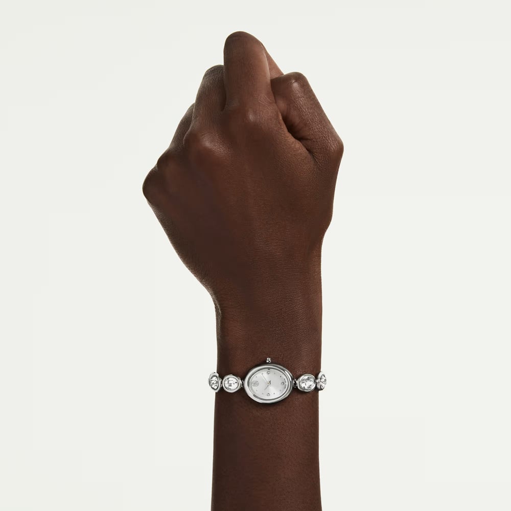 Swarovski Ladies Imber Oval White Dial Bracelet Watch 5740826