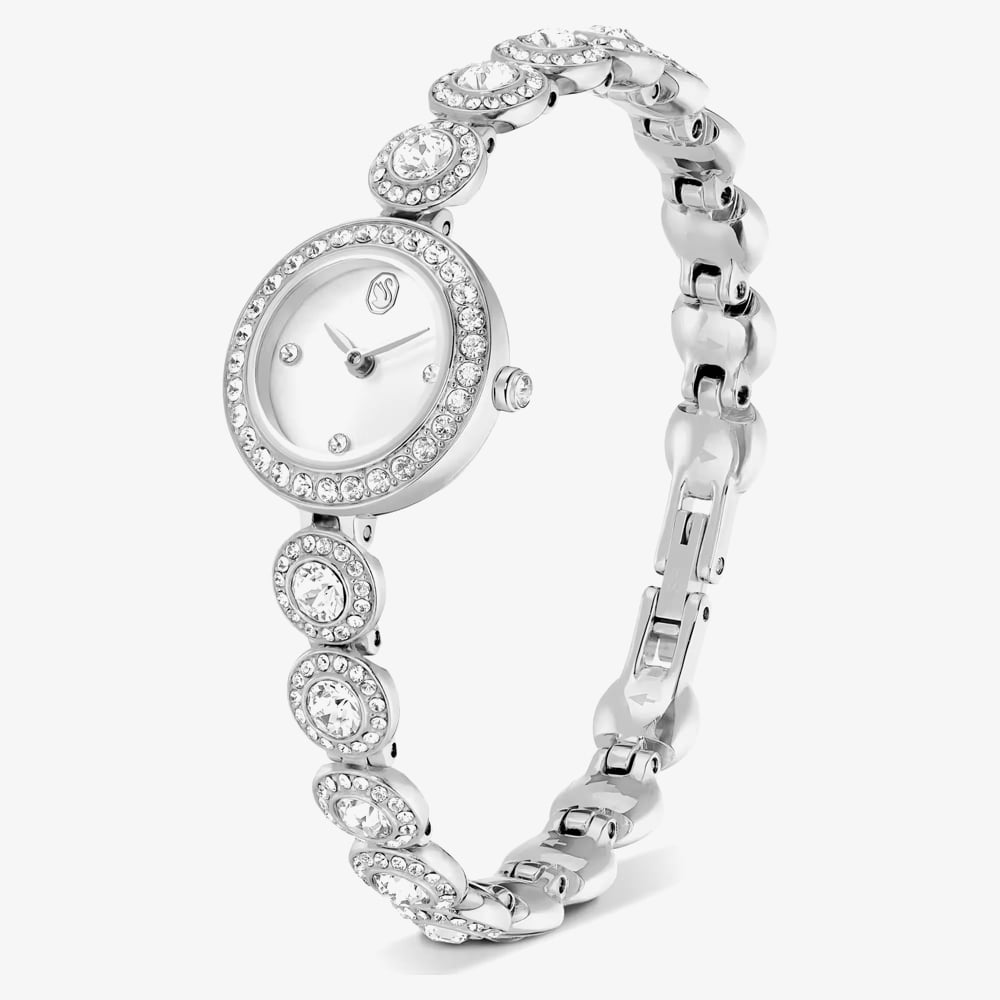 Swarovski Ladies Una Angelic White Dial Bracelet Watch 5737038