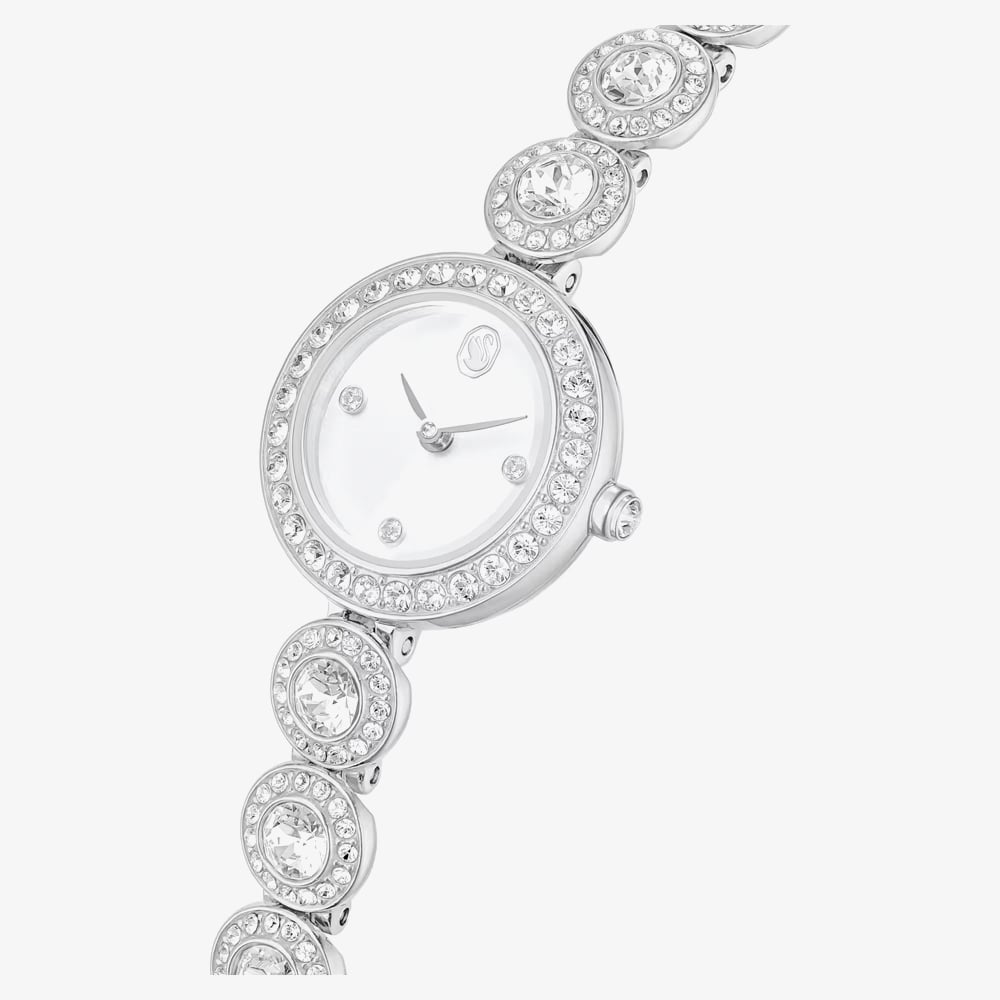 Swarovski Ladies Una Angelic White Dial Bracelet Watch 5737038