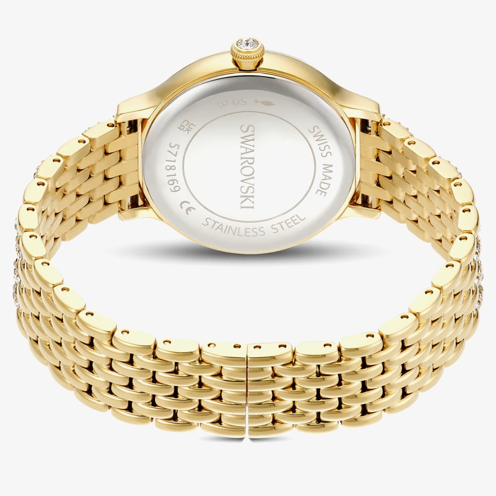 Swarovski Ladies Imber Golden White Dial Bracelet Watch 5718169