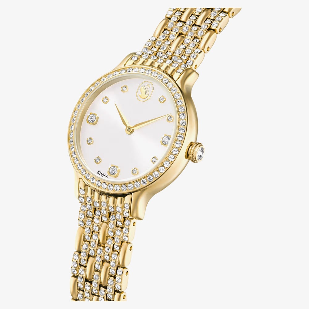 Swarovski Ladies Imber Golden White Dial Bracelet Watch 5718169