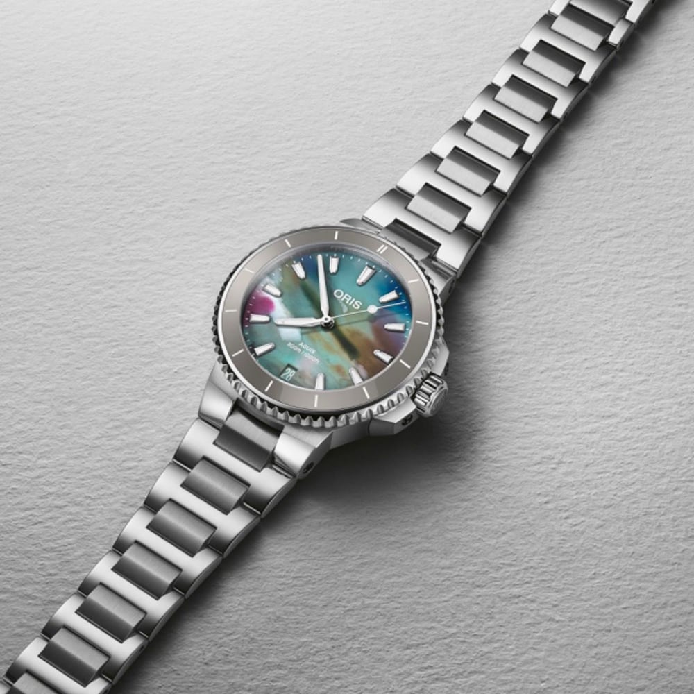 Oris Aquis Upcycle Multi-Coloured Stainless Steel Watch 01 733 7792 4150-07 8 19 05P