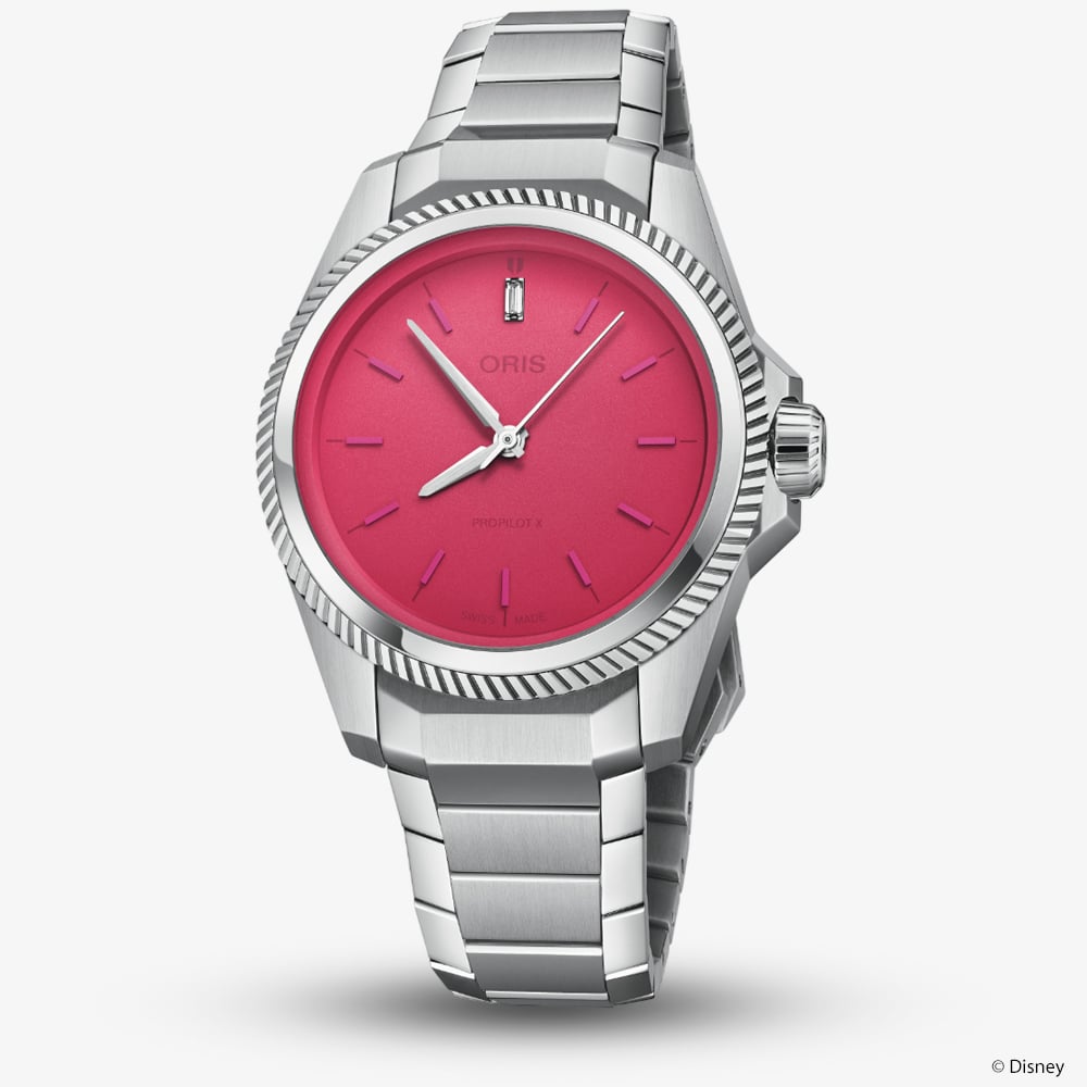 Oris Ladies Propilot X Miss Piggy Edition Pink Watch 01 531 7796 4158-07 8 17 05LC