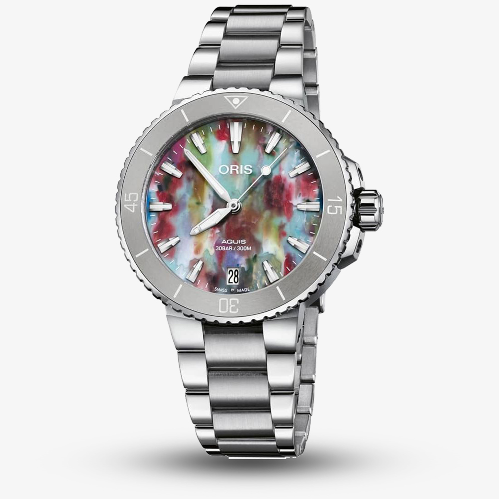 House of Watches - Oris Aquis Date Upcycle Watch 01 733 7770 4150-Set