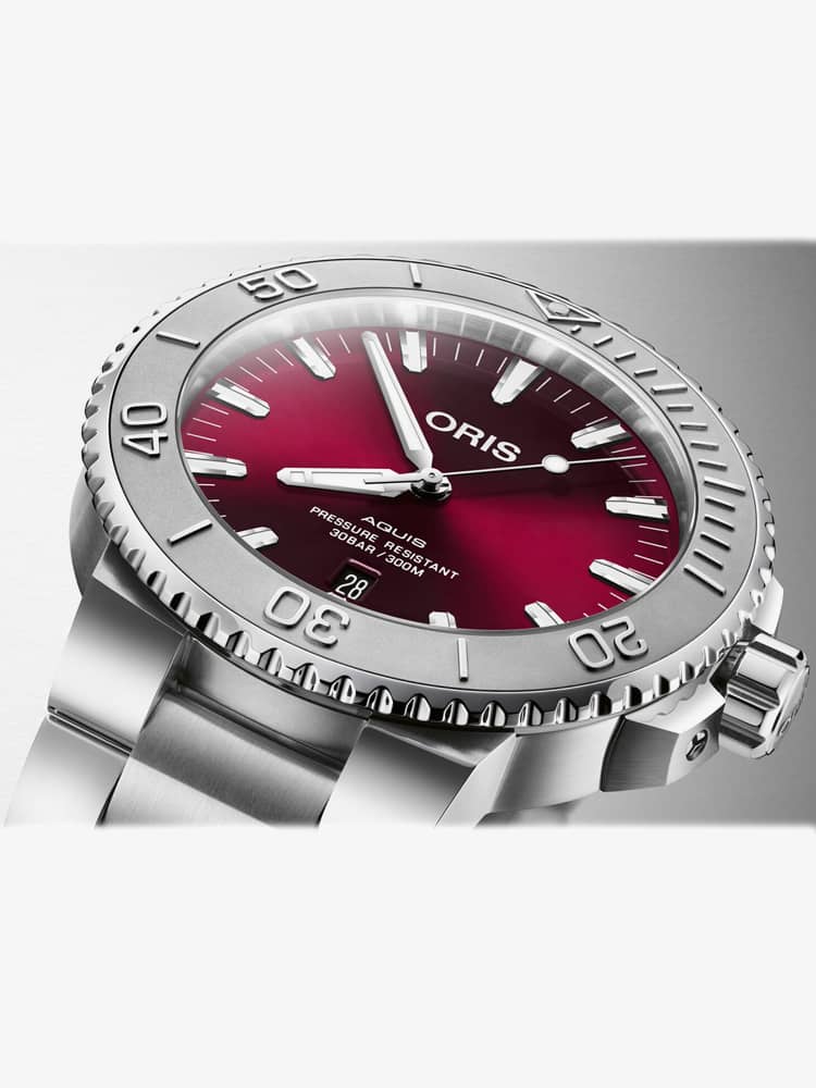 Oris Mens Aquis Date Relief Automatic Watch 01 733 7730 4158-07 8 24 05PEB