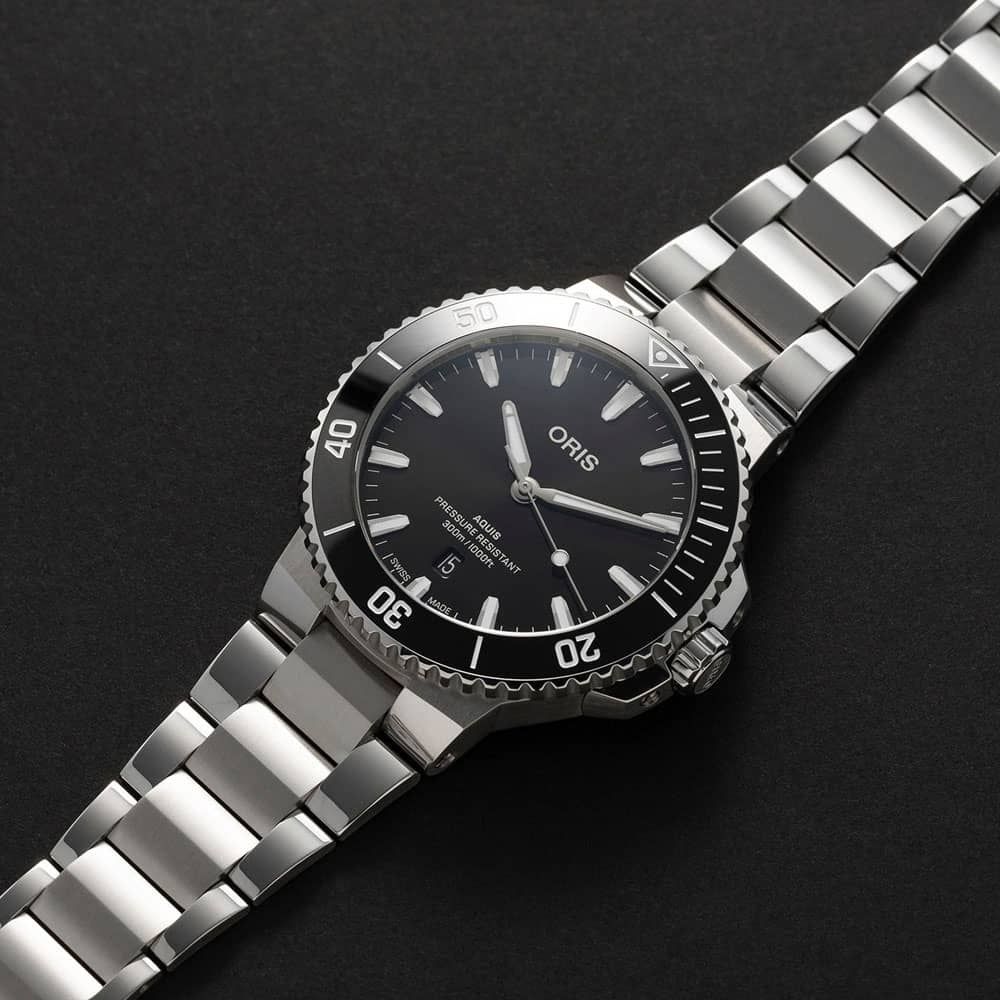 Oris Aquis Black Dial Stainless Steel Watch 01 733 7789 4154-07 8 23 04PEB