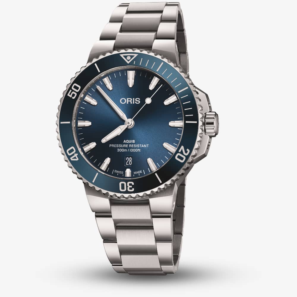 House of Watches - Oris Aquis Blue Stainless Steel Watch 01 733 7787 4135-07 8 22 04PEB