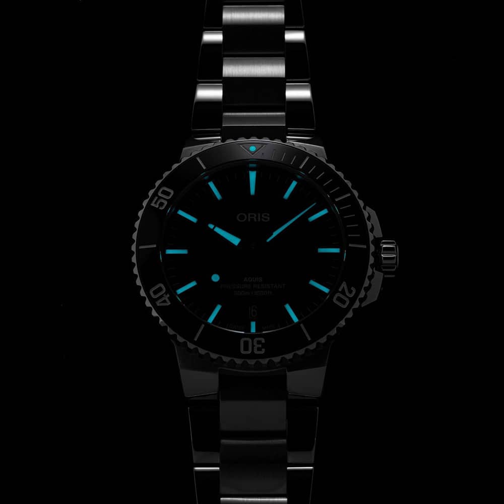 Oris Aquis Blue Stainless Steel Watch 01 733 7787 4135-07 8 22 04PEB