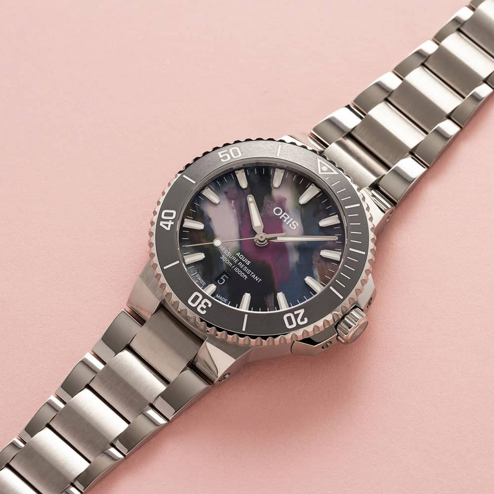 Oris Aquis Upcycle Multi-Coloured Watch 01 733 7787 4150-07 8 22 04PEB