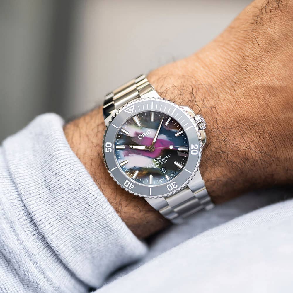 Oris Aquis Upcycle Multi-Coloured Watch 01 733 7787 4150-07 8 22 04PEB