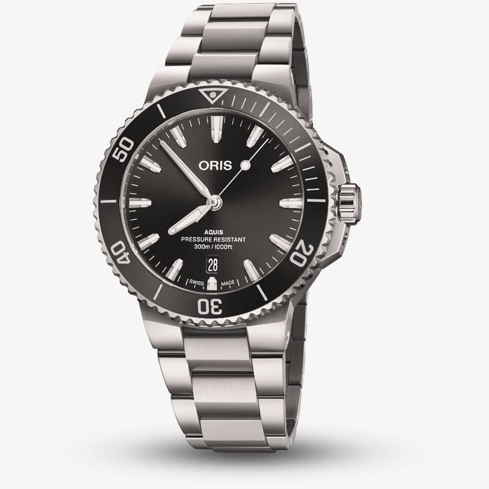 House of Watches - Oris Aquis Stainless Steel Black Watch 01 733 7787 4154-07 8 22 04PEB