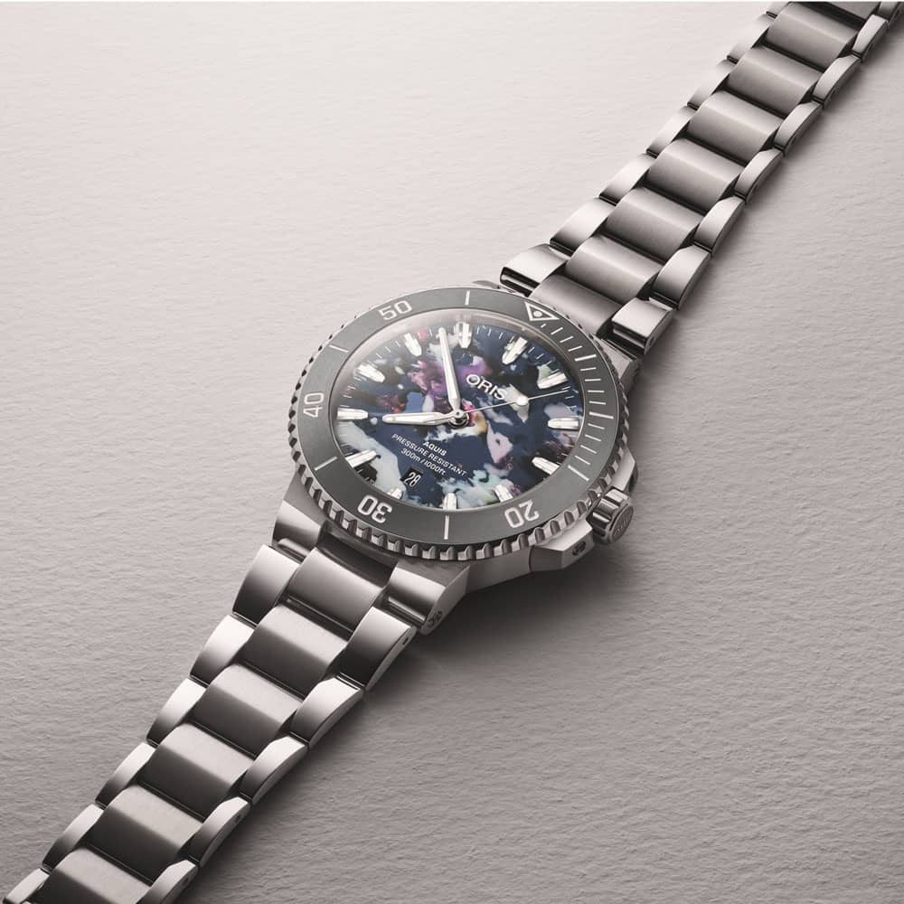 Oris Aquis Upcycle Multi-Coloured Watch 01 733 7789 4150-07 8 23 04PEB