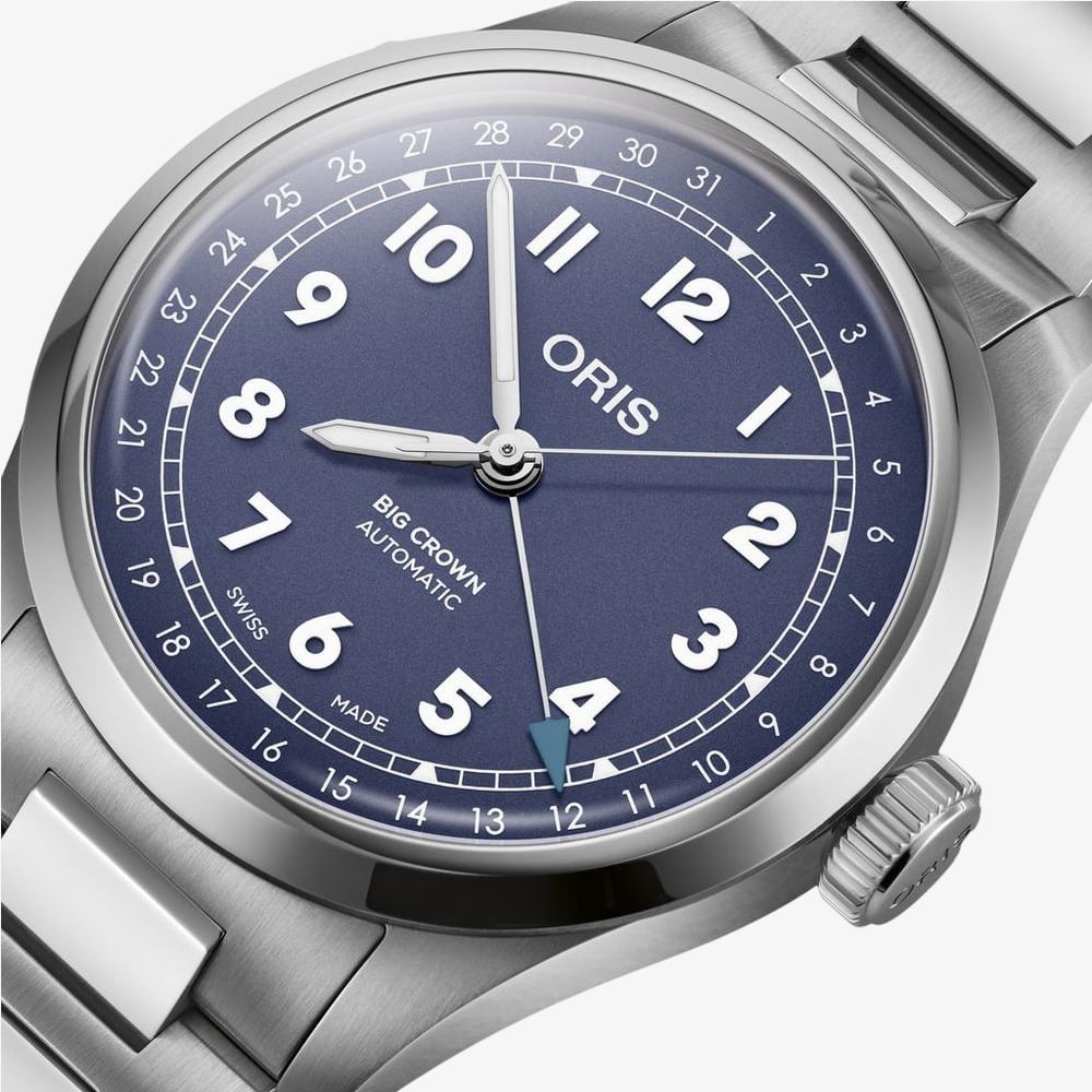 Oris Mens Big Crown Pointer Date Purple Dial Watch 01 754 7798 4068-07 8 20 06