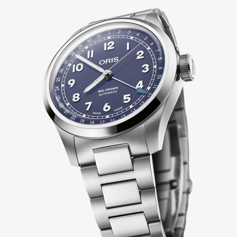 Oris Mens Big Crown Pointer Date Purple Dial Watch 01 754 7798 4068-07 8 20 06