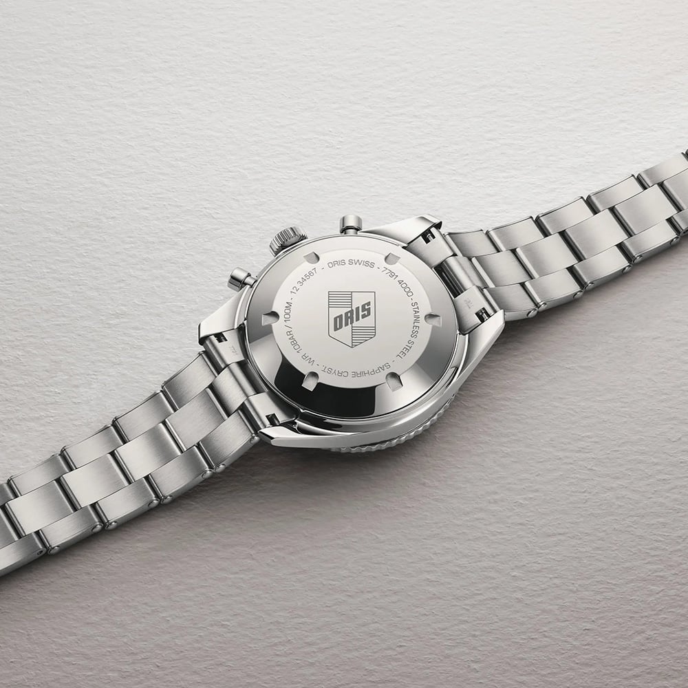 Oris Mens Divers Sixty-Five Grey Dial Automatic Chronograph Watch 01 771 7791 4051-07 8 20 18