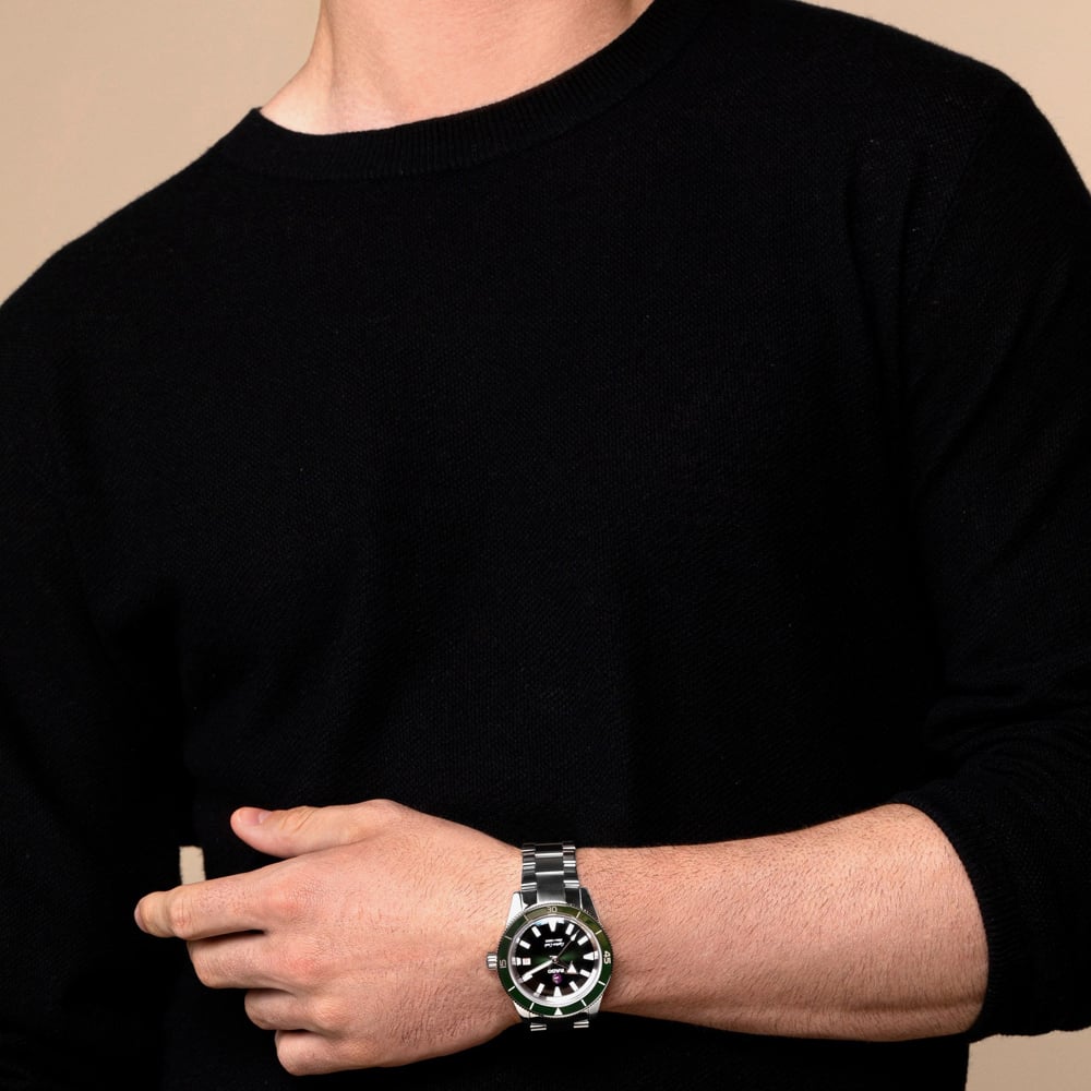 Rado Captain Cook Automatic Green Bracelet Watch R32105313