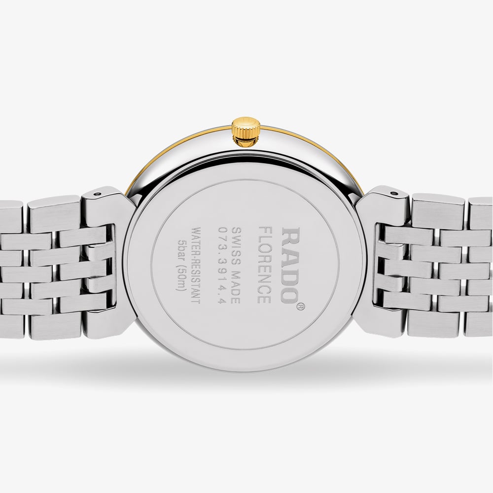 Rado Ladies Florence Two Tone Black Dial Watch R48912703