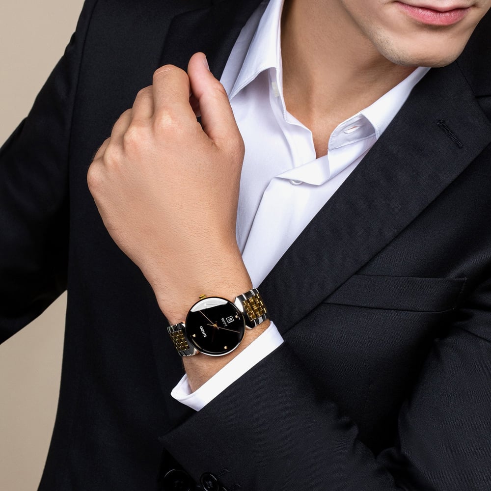 Rado Ladies Florence Two Tone Black Dial Watch R48912703