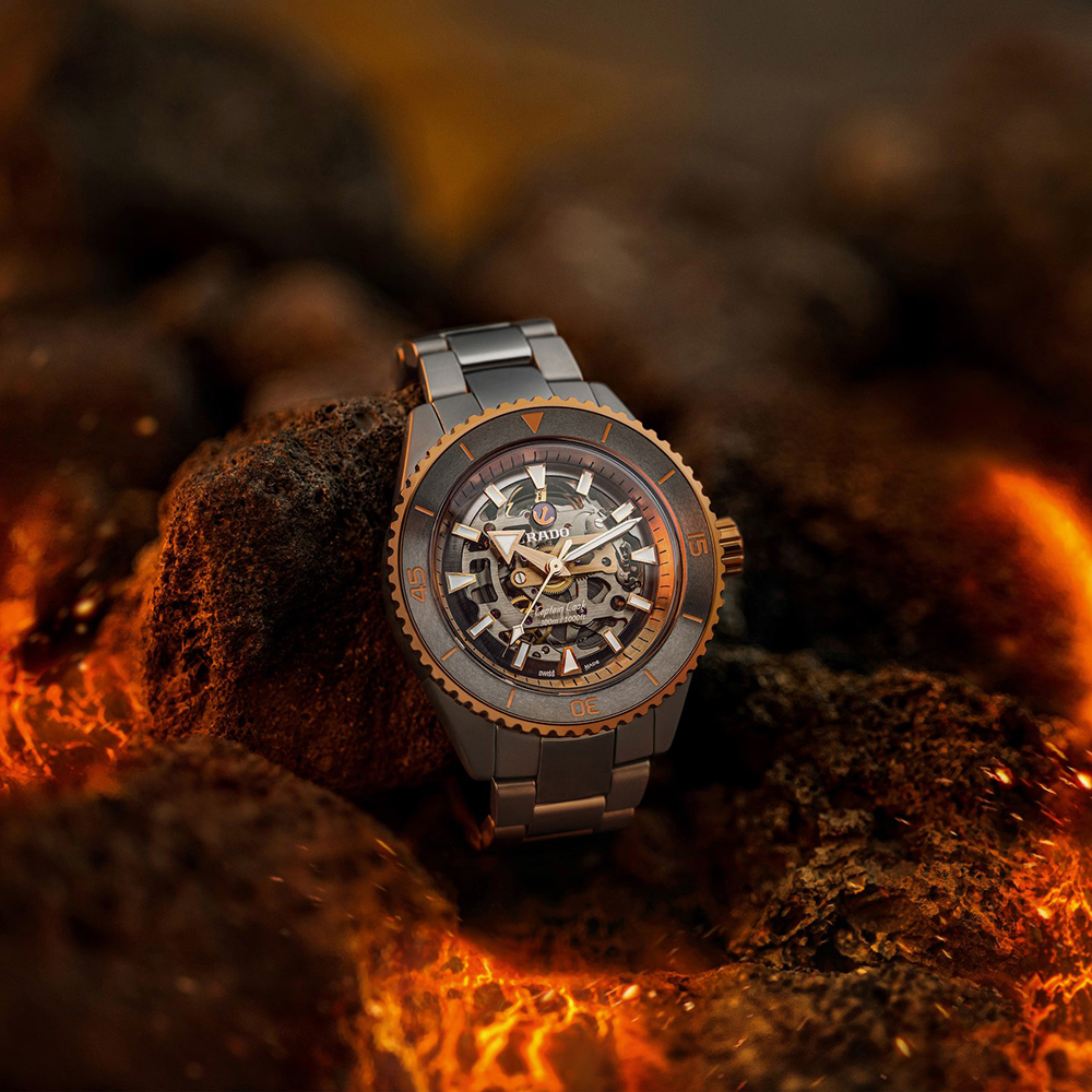 Rado Mens Captain Cook High-Tech Ceramic Skeleton Watch R32148162