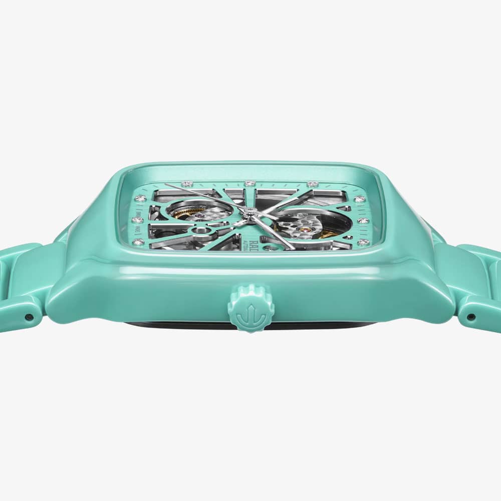 Rado True Square Automatic Open Heart Turquoise Watch R27176712