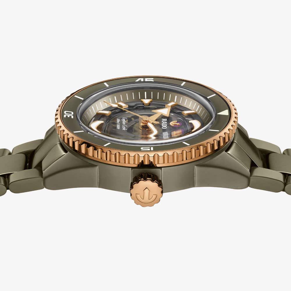 Rado Captain Cook High-Tech Brown Skeleton Watch R32150162