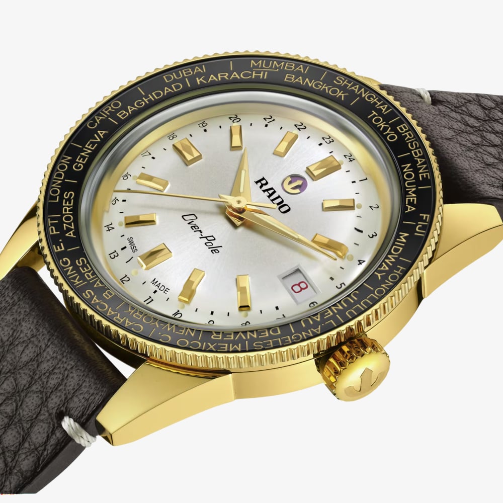 Rado Mens Limited Edition Captain Cook Over-Pole Brown Leather Strap Watch R32193018