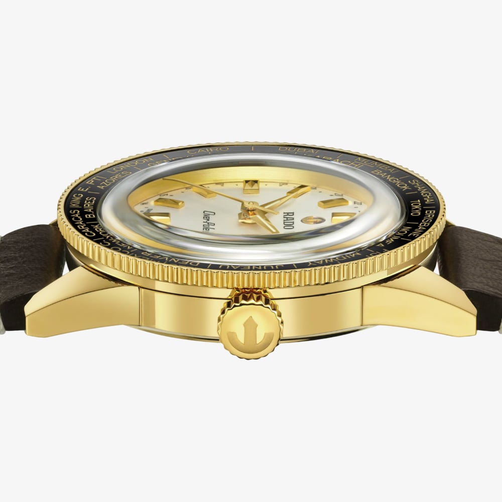 Rado Mens Limited Edition Captain Cook Over-Pole Brown Leather Strap Watch R32193018