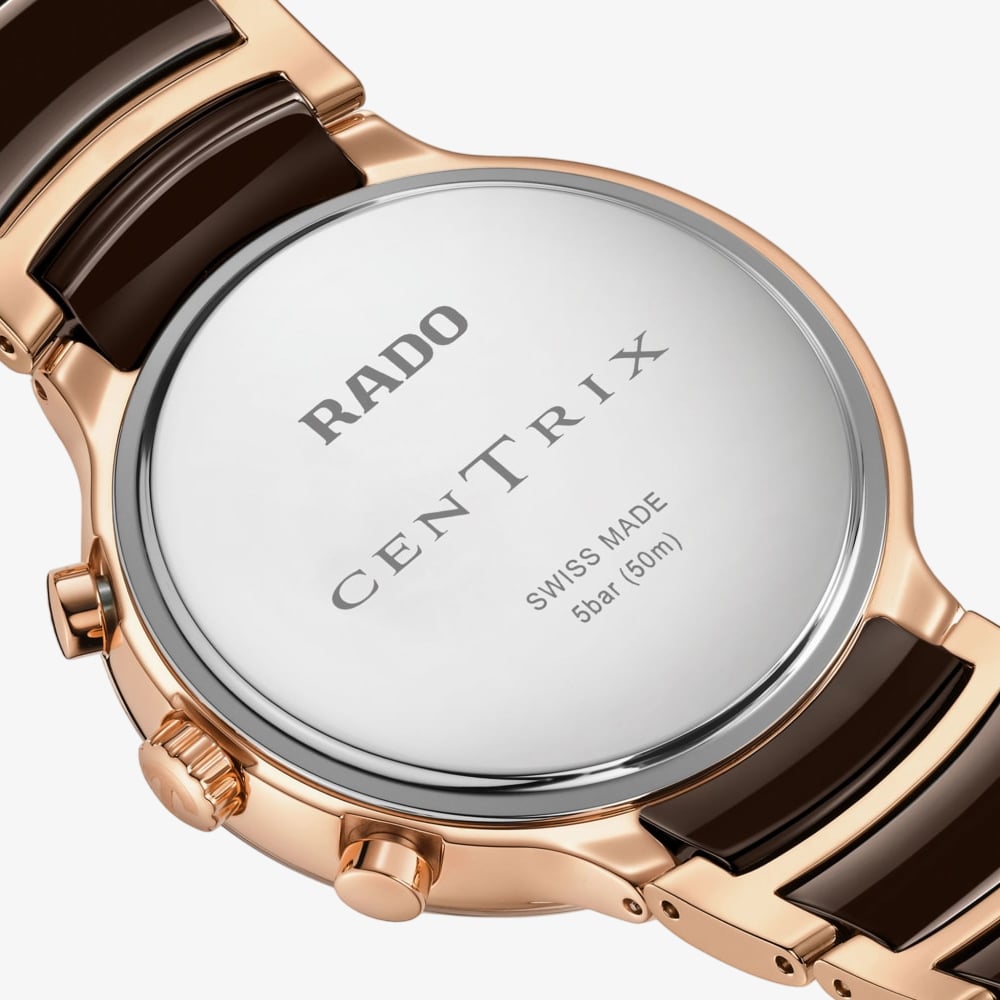 Rado Unisex Centrix Quartz Chronograph Champagne Dial Watch R30212402