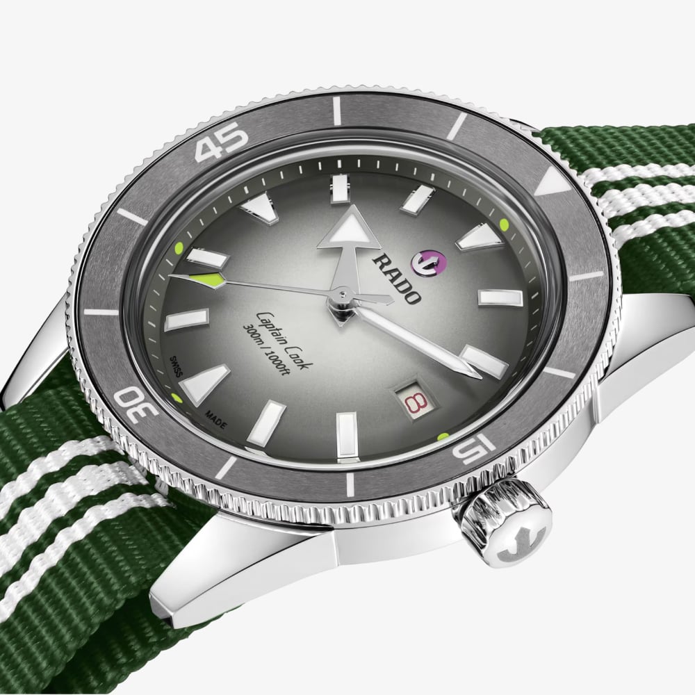 Rado Mens Captain Cook X Tennis Limited Edition Grey Dial Watch R32222108
