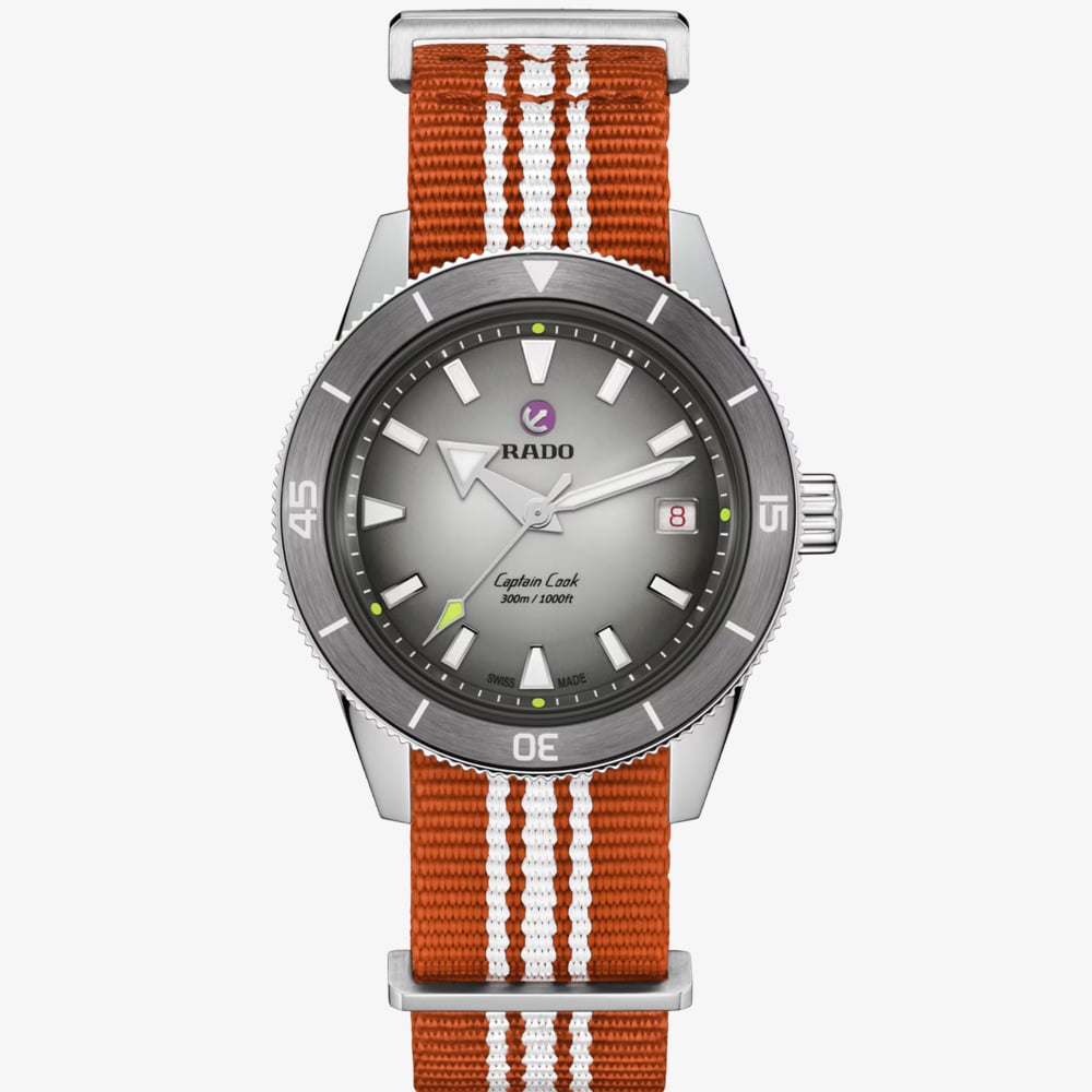 Rado Mens Captain Cook X Tennis Limited Edition Grey Dial Watch R32222108