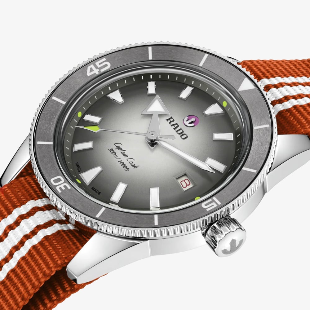 Rado Mens Captain Cook X Tennis Limited Edition Grey Dial Watch R32222108