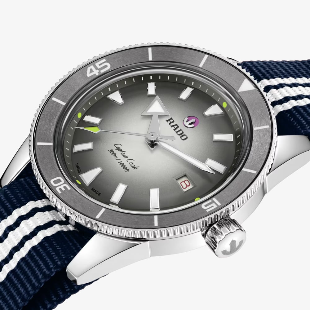 Rado Mens Captain Cook X Tennis Limited Edition Grey Dial Watch R32222108
