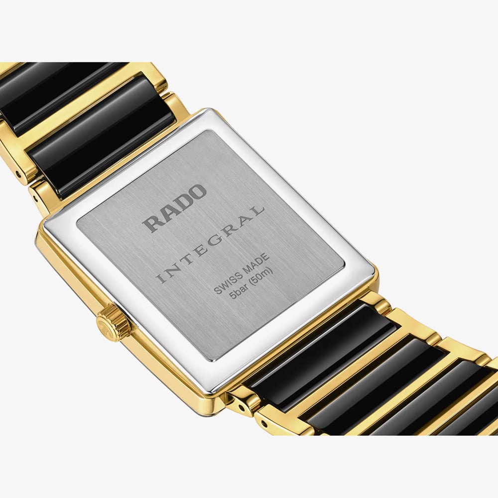 Rado Mens Integral Gold Plated Ceramic Bracelet Watch R20256162