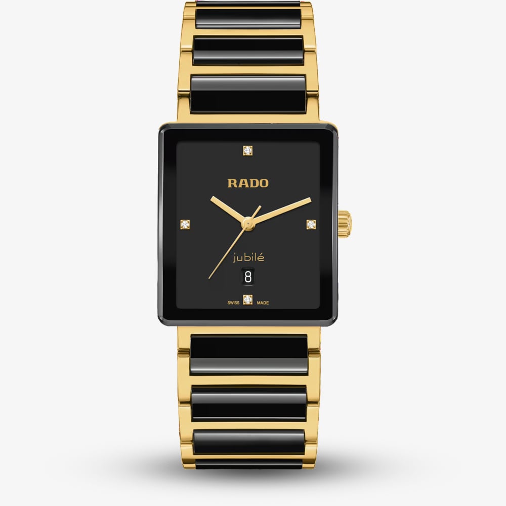 Rado R20256712 Mens Integral Diamonds Black & Gold Watch