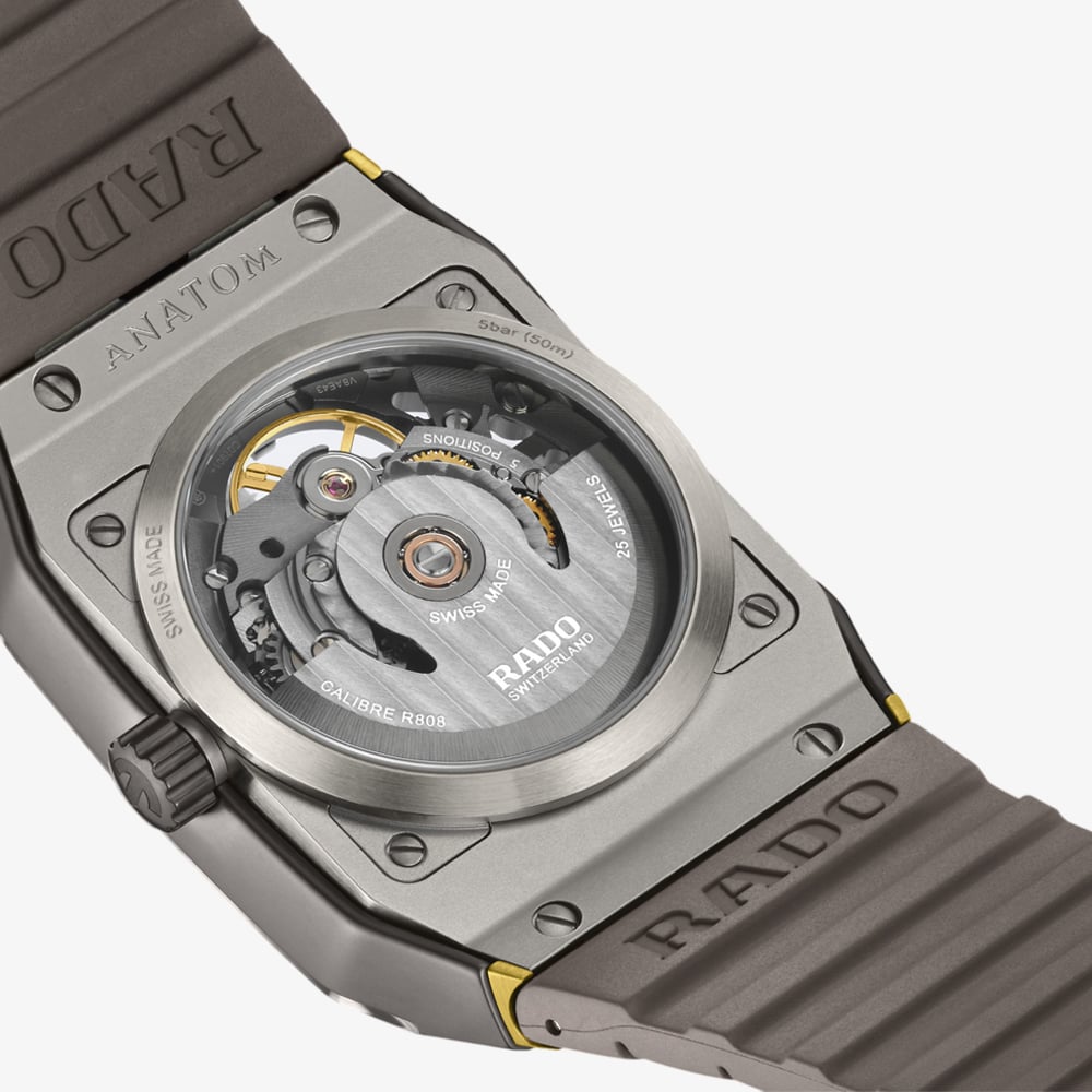 Rado Mens Anatom Automatic Grey Skeleton Dial Watch R10206109