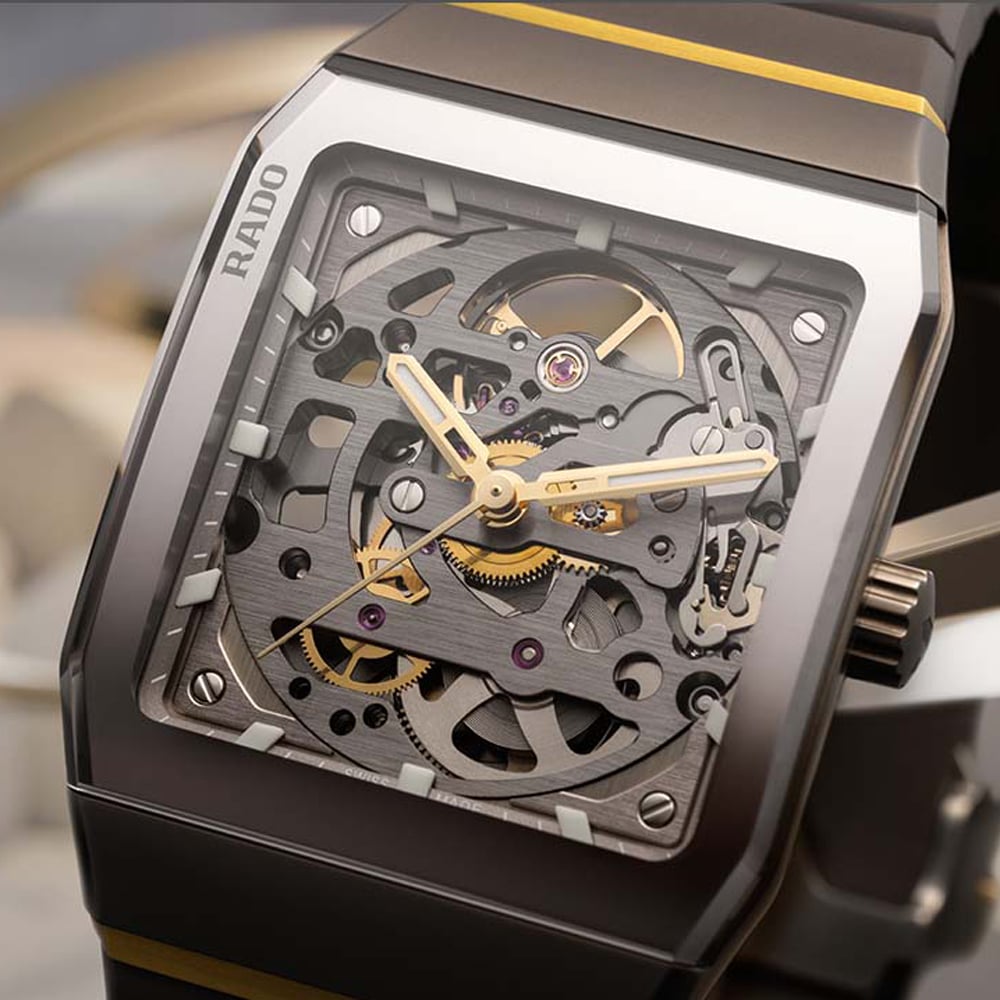 Rado Mens Anatom Automatic Grey Skeleton Dial Watch R10206109