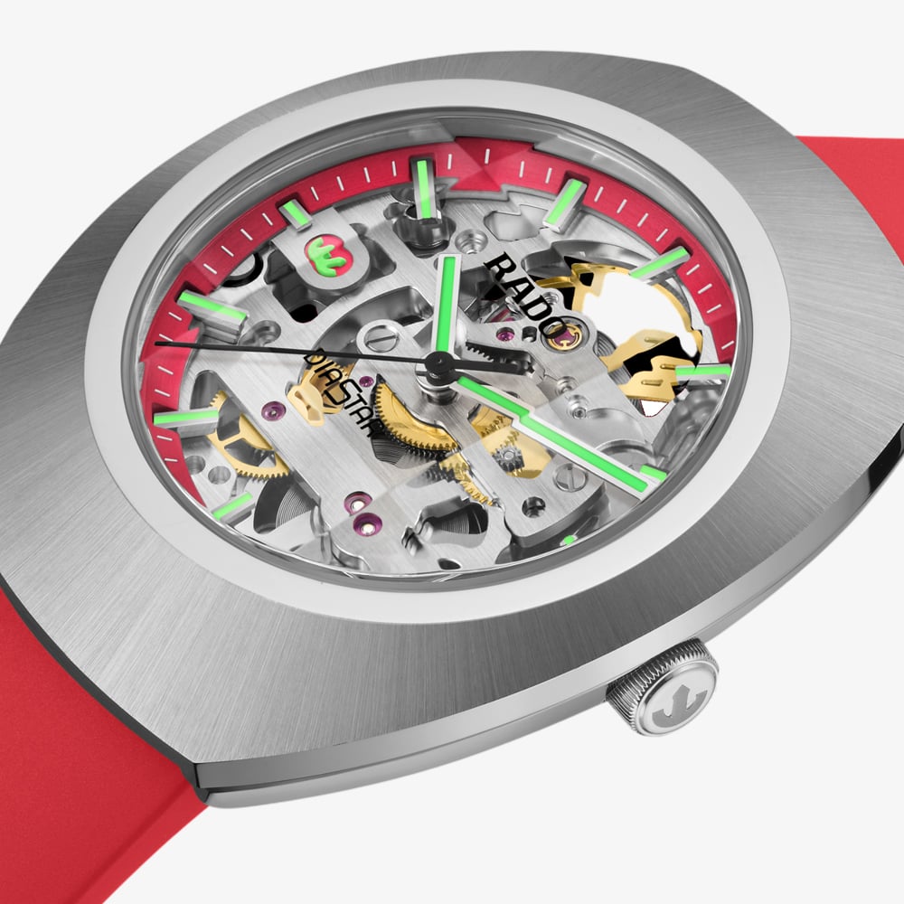 Rado Mens Limited Edition Diastar Original Red Rubber Strap Watch R12169409