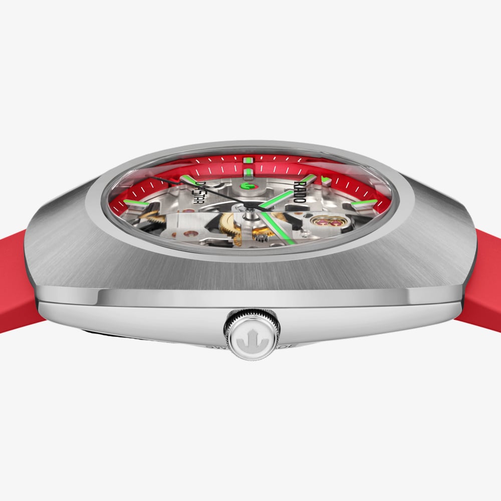 Rado Mens Limited Edition Diastar Original Red Rubber Strap Watch R12169409
