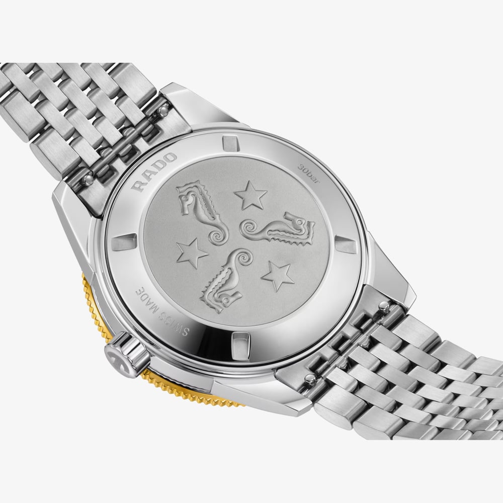 Rado Ladies Captain Cook Gold Dial Bracelet Watch R32223258