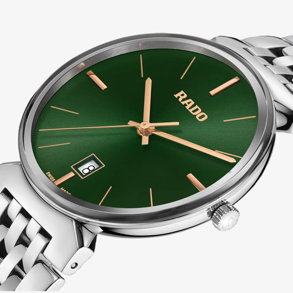 Rado Mens Florence Green Dial Bracelet Watch R48912313